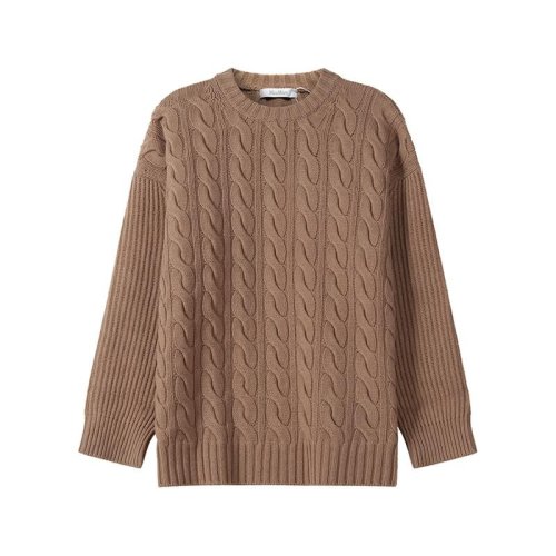  MaxMara/麥絲瑪拉 女士駝色時(shí)尚針織衫/毛衣 CANNES-002 PLFSX