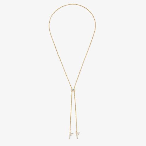  FENDI芬迪 22年秋冬 女士 項鏈 First Up N Down necklace 8AH741ALIDF089U