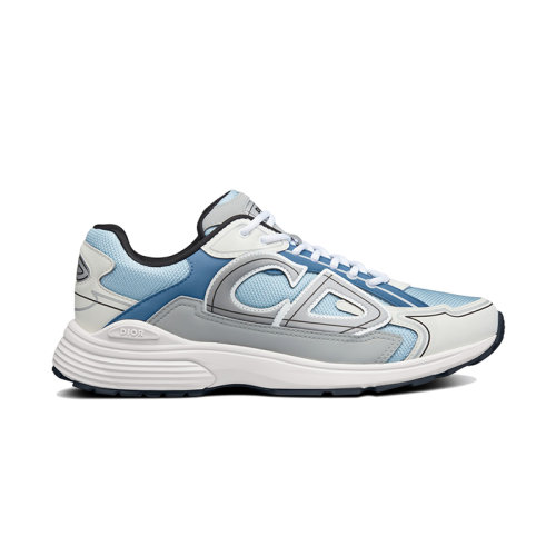 DIOR/迪奧 22年秋冬新款 B30系列 男士淡藍(lán)色/迪奧灰色網(wǎng)面拼科技面料運動鞋3SN279ZRB_H560