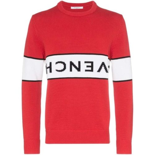 Givenchy/紀梵希 男士拼色羊毛針織衫/毛衣BM9063401M-616