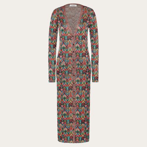  VALENTINO華倫天奴 22年秋冬 女士 連體衣 CARDIGAN EN JACQUARD LUREX XB3KA03I705M12