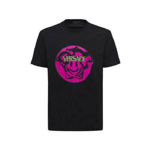  VERSACE/范思哲 男士黑色棉質(zhì)短袖T恤 1002464-1A01797 2B110 PLFSX