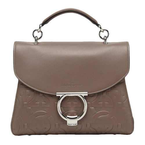 Salvatore Ferragamo/菲拉格慕 女士時(shí)尚休閑小牛皮手提包女包 21-0448-741237