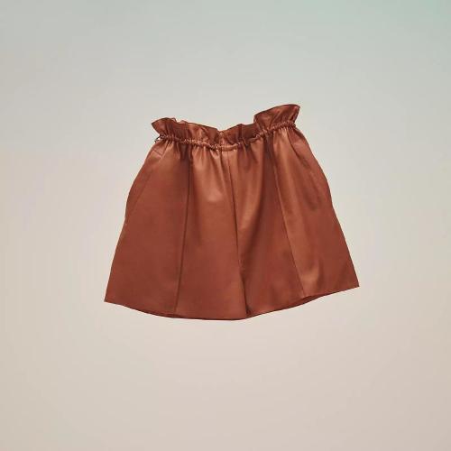  HERMES愛馬仕 22年秋冬 女士 短褲 Short coulisse en cuir H2E1410DJF438