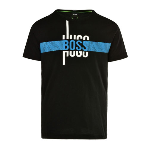 HUGO BOSS/雨果波士  男裝 服裝 男士純棉圓領(lǐng)運(yùn)動(dòng)休閑上衣 男士短袖T恤