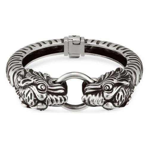  GUCCI古馳 22年秋冬 男士 Gucci Garden系列銀手鐲 623210 J8400 0701