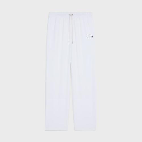  CELINE賽琳思琳 22年秋冬 男士 休閑褲 CELINE平紋針織雙面直筒慢跑長褲 2Z198121O.01BC