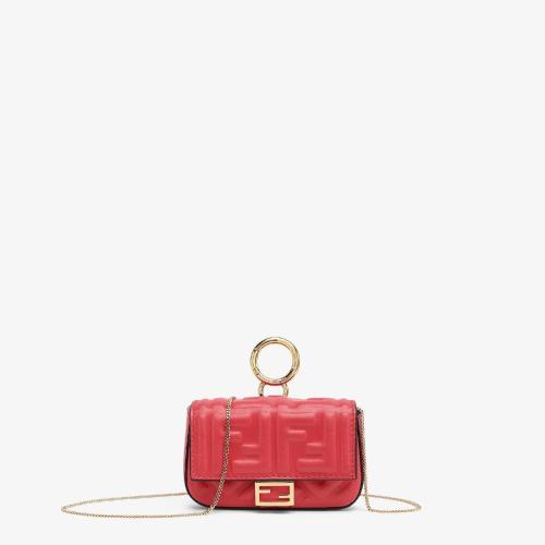  FENDI芬迪 22年秋冬 女士 掛飾 Nano Baguette Charm 7AR844AAJDF1HB7