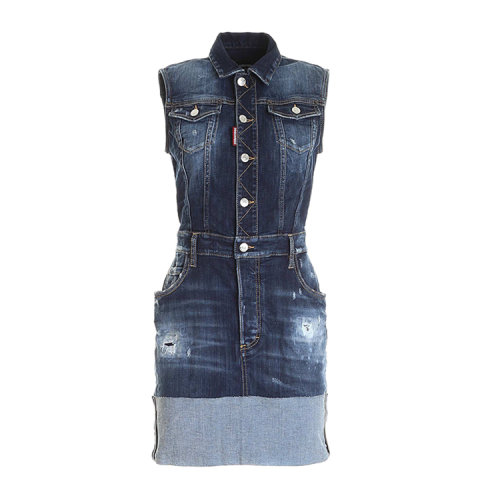 Dsquared2/D二次方  春夏 女士服裝 女裝 女性 牛仔藍色 女士連衣裙 S72CV0217S30708470