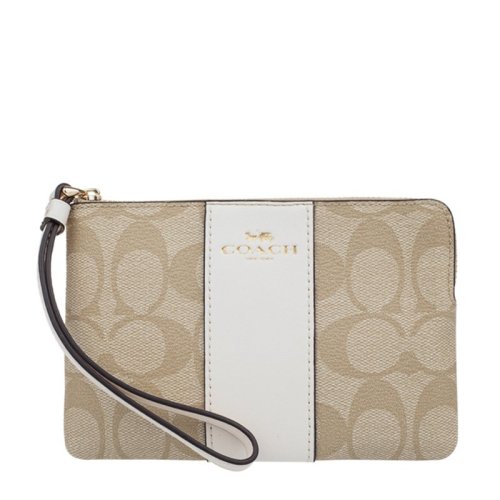 COACH/蔻馳 女士PVC手腕短款錢包手拿包