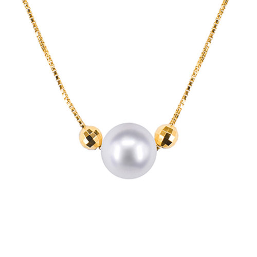 zhuella/珠艾樂(lè) 路路通18k金 日本akoya珍珠項(xiàng)鏈吊墜