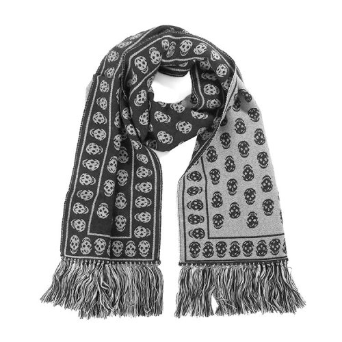 Alexander McQueen/亞歷山大麥昆  男女同款羊毛時尚百搭圍巾/披肩圍巾  $3583514200Q3372