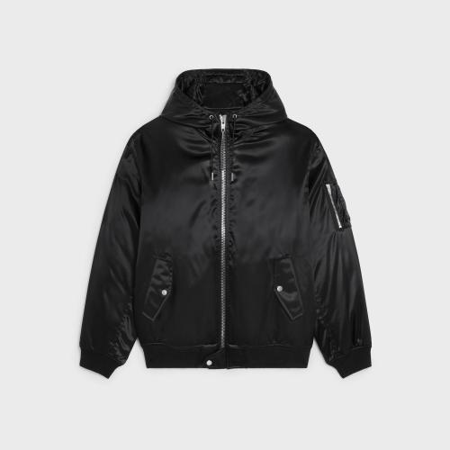  CELINE賽琳思琳 22年秋冬 男士 夾克 CELINE緞面錦綸飛行員夾克 2W749048S.38NO