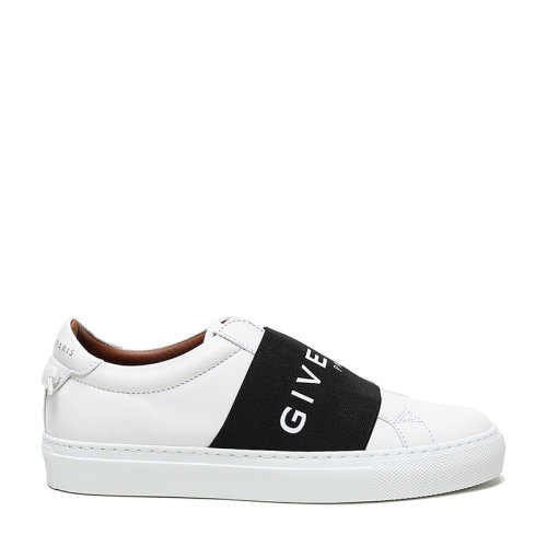 Givenchy/紀(jì)梵希 女士LOGO飾帶織物配皮休閑鞋 BE0005E0DD