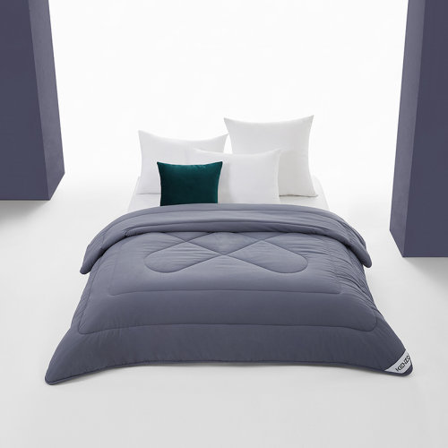 KENZO/高田賢三 logo經(jīng)典薄被夏被空調(diào)被春秋被仿棉被