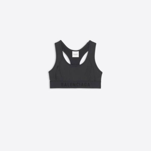  BALENCIAGA巴黎世家 22年秋冬 女士 內(nèi)衣 Womens 3b Sports Icon Athletic Sports Bra  in Bla