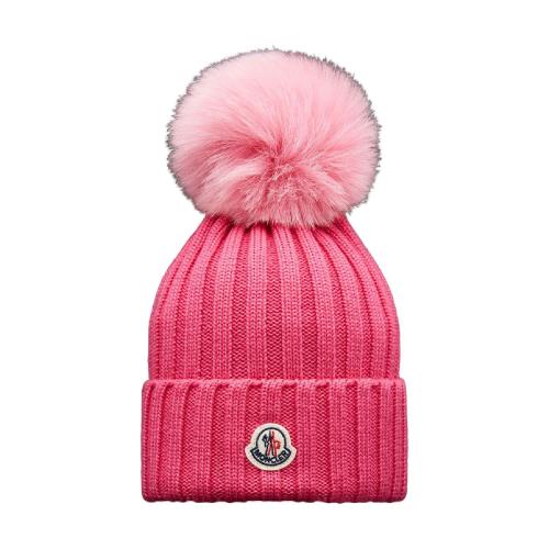  MONCLER蒙可蒙克萊 22年秋冬 女士 帽子 Beanie with Pom Pom H20933B00028A9327564
