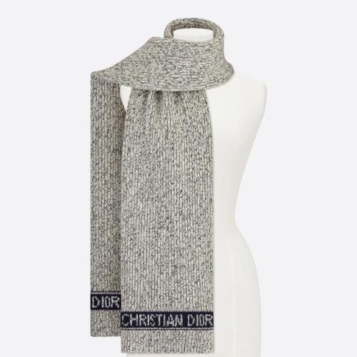  DIOR迪奧 22年秋冬 女士 圍巾 écharpe D-White 31DWI214I177_C080