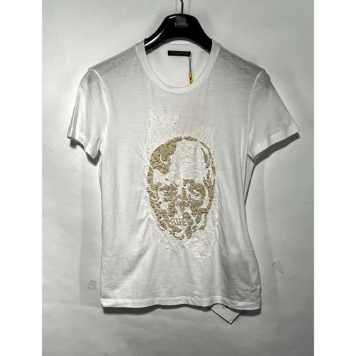 Alexander McQueen/亞歷山大麥昆 白色短袖T恤