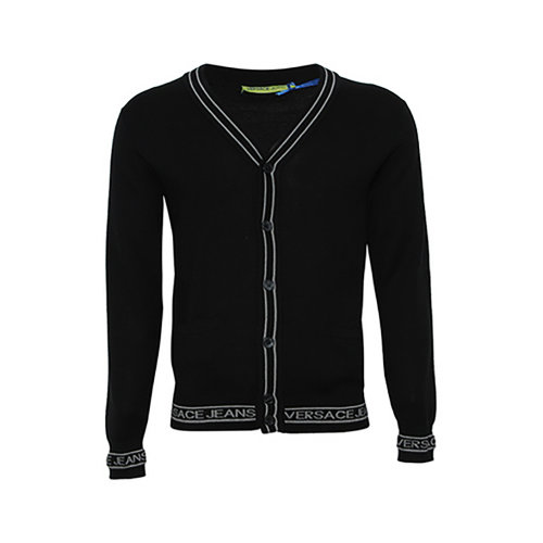 VERSACE/范思哲  男裝男士黑色羊毛時尚百搭外套針織衫/毛衣  B5GMB809-56647-899    GMH0022B