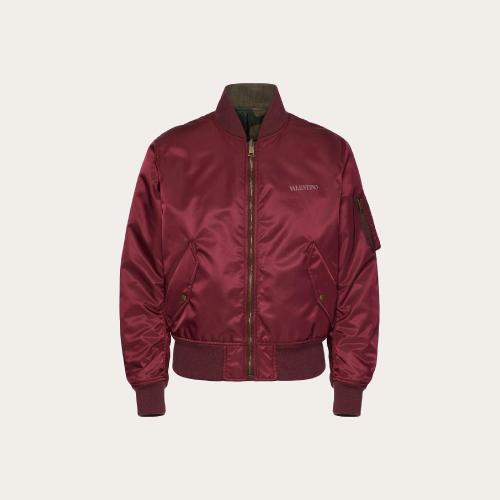  VALENTINO華倫天奴 22年秋冬 男士 夾克 BOMBER RéVERSIBLE EN NYLON A_VEC IMPRIMé VALENTI