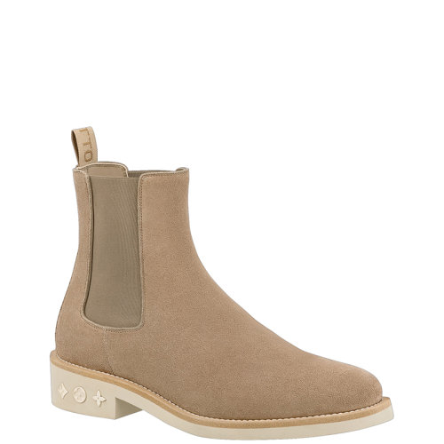 Louis Vuitton/路易威登 22年早春新款 CHARONNE系列 男士淺褐色絨面小牛皮切爾西靴短靴1A9HLX