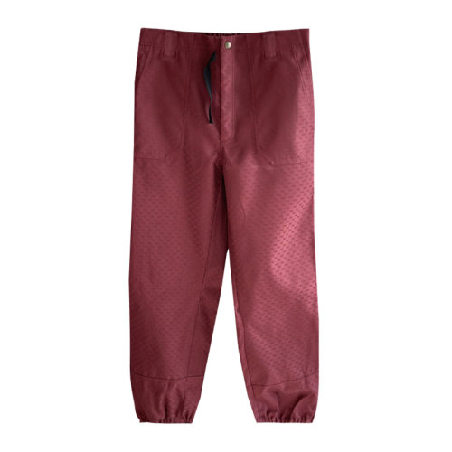 GUCCI/古馳   紅色印花男士休閑褲    aq