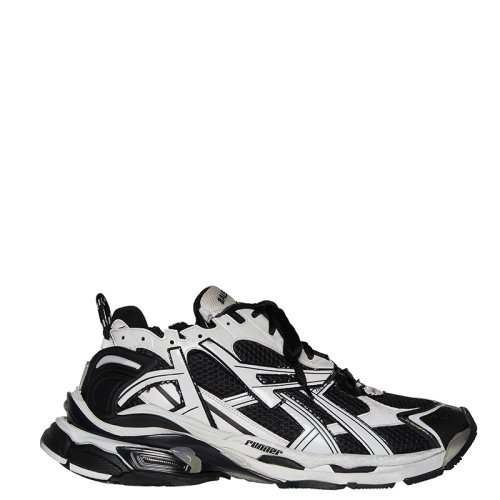 Balenciaga/巴黎世家 22年早春新款 Runner系列 男士黑白拼色尼龍跑步運(yùn)動(dòng)鞋677403W3RB29010