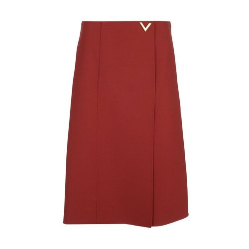 Valentino/華倫天奴  女裙 時尚百搭 女士紅色半身裙 RB3RA4F54EJH46 HKY015C