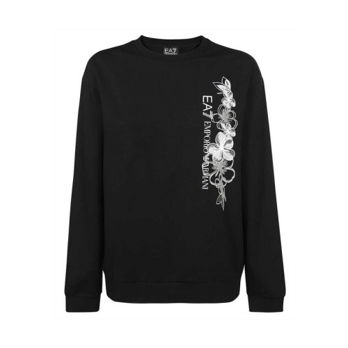  Emporio Armani/安普里奧阿瑪尼 女士黑色棉質(zhì)衛(wèi)衣 6KTM10 TJ5FZ 0200 PLFSX