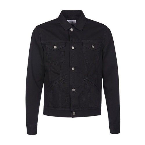 Givenchy/紀(jì)梵希 男裝 時(shí)尚百搭 男士 黑色棉質(zhì)牛仔夾克外套 BM00PR50KK-001 HJH0012BC