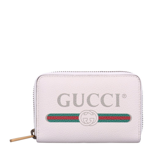 GUCCI/古馳 女士牛皮大LOGO字母印花全拉鏈?zhǔn)蕉炭铄X夾錢包零錢包女包 496319-0GCAT 多色可選