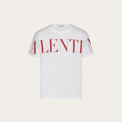  VALENTINO華倫天奴 22年春夏 男士 短袖T恤 VALENTINO 印紋T恤 UV3MG03B5FNA33 預(yù)定商品1-3周發(fā)貨