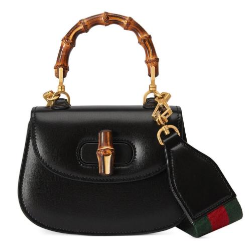  GUCCI古馳 22年秋冬 女士 Gucci Bamboo 1947系列竹節(jié)手提包 686864 10ODT 1060