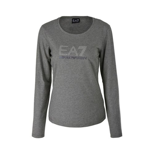  Emporio Armani/安普里奧阿瑪尼 女士灰色棉質(zhì)長袖T恤 6GTT61 J29Z 3905 PLFSX