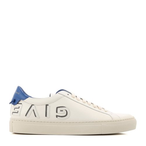 Givenchy/紀(jì)梵希 男士經(jīng)典字母logo白色藍(lán)尾小白鞋運(yùn)動(dòng)鞋休閑鞋