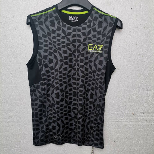 Emporio Armani/安普里奧阿瑪尼 灰黑花色男士無(wú)袖T恤