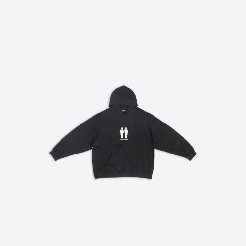  BALENCIAGA巴黎世家 22年秋冬 女士 衛(wèi)衣 Mens Pride 22 Hoodie Boxy Fit in Black 651799TMVO