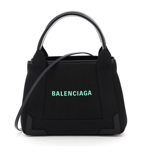Balenciaga/巴黎世家 女士拼色棉質(zhì)經(jīng)典字母徽標(biāo)裝飾單肩包斜挎包手提包女包 390346-2HH7N-1063