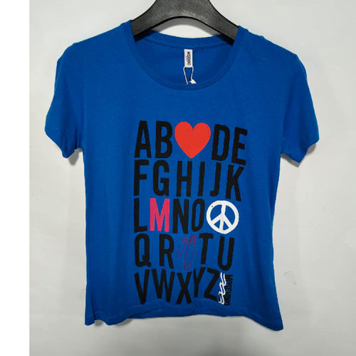 MOSCHINO/莫斯奇諾藍色女士短袖T恤 藍色（商品瑕疵）