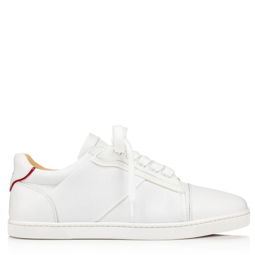 Christian Louboutin/克里斯提魯布托 女士白色小牛皮低幫運(yùn)動鞋1201222W224