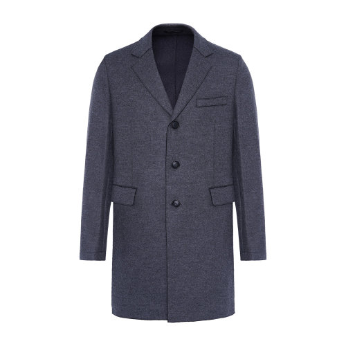 Emporio Armani 男士 灰色 長款單排扣Chesterfield大衣 91LC90-91904-631