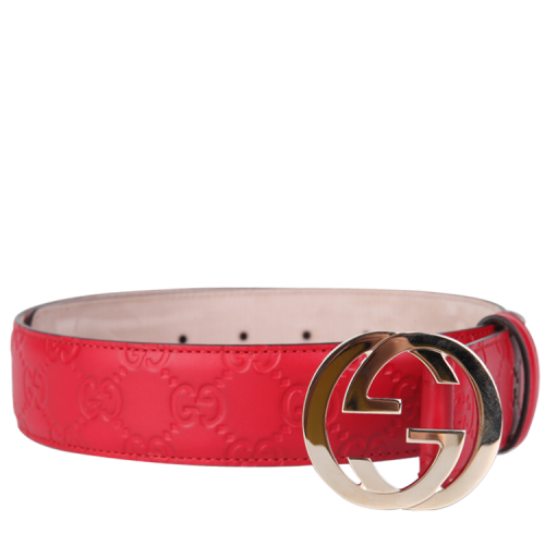 GUCCI/古馳 Gucci Signature皮革腰帶 370543 CWC1G