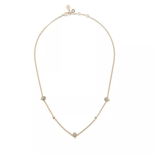 Alexander McQueen/亞歷山大麥昆 女士 金色骷髏頭時尚項(xiàng)鏈 553658J160K7285