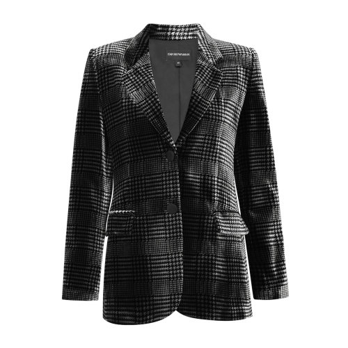 Emporio Armani 女士 銀色 西裝外套  6H2G76-2NMGZ-F615