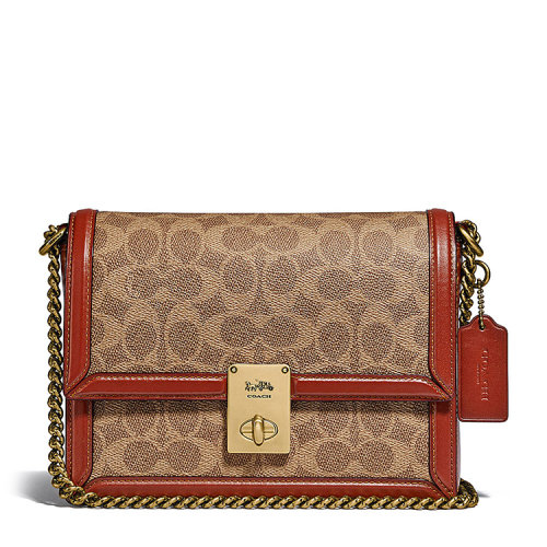 COACH/蔻馳 經(jīng)典標(biāo)志帆布HUTTON 單肩包 3492