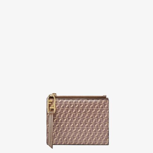  FENDI芬迪 22年春夏 女士 錢包 米色皮夾 8M0447AHM1F1FNK