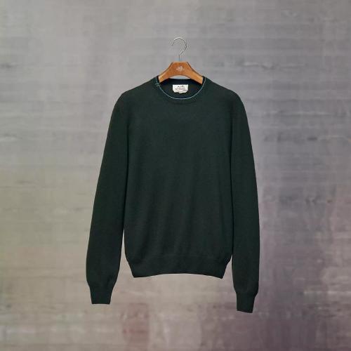  HERMES愛馬仕 22年秋冬 男士 針織衫 Pull col rond cachemire signature H267120HA2HME