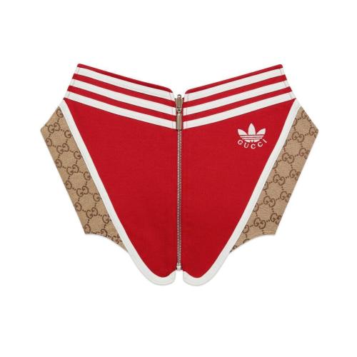  GUCCI古馳 22年秋冬 女士 adidas x Gucci聯(lián)名系列雙面棉質(zhì)束胸衣 712992 XUAF5 6229