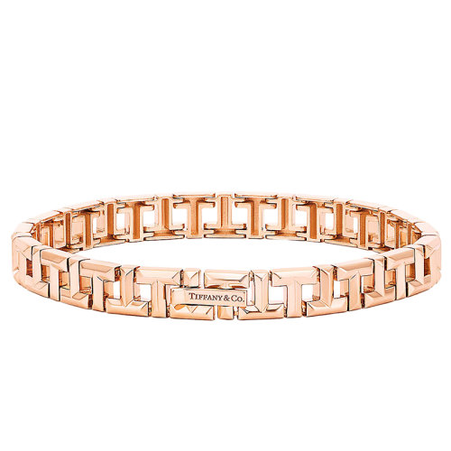 Tiffany & Co./蒂芙尼 18K金 玫瑰金 True 窄式手鏈GRP10612